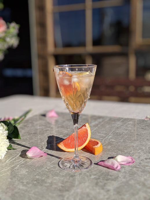 Georgie's Rosé Gin cocktail: Grapefruit & Chamomile 🍊
